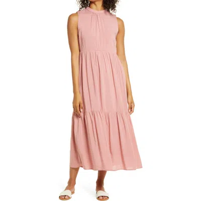 Gibsonlook Tiered Maxi Dress In Pink