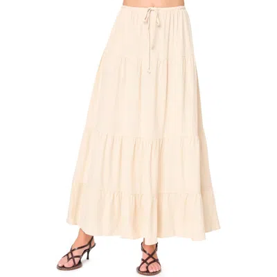 Gibsonlook Tiered Maxi Skirt In White
