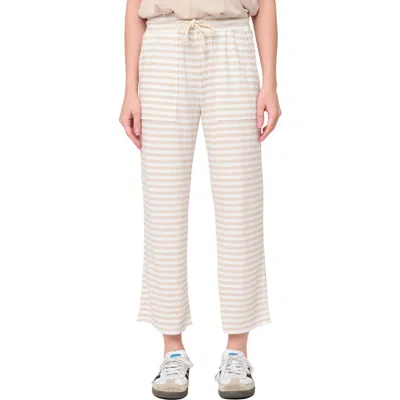 Gibsonlook Wide Leg Ankle Pants In Brown