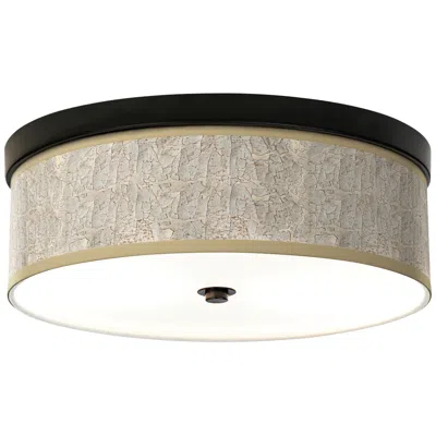 Giclee Gallery 14" Wide Al Fresco Pattern Bronze Led Ceiling Light