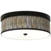 Giclee Gallery 14" Wide Amara Pattern Bronze Led Ceiling Light