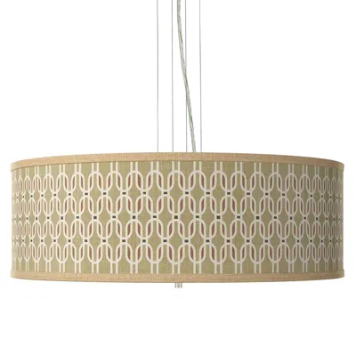 Giclee Gallery 24" Wide Rustic Mod Shade 4-light Pendant Chandelier