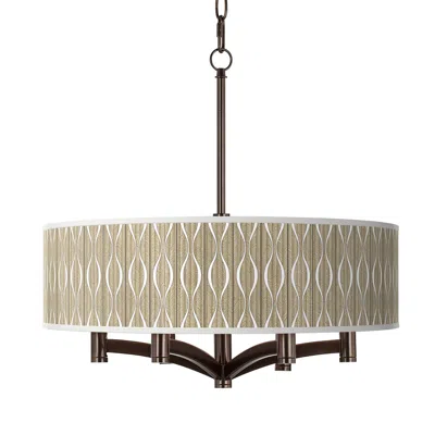 Giclee Gallery Ava 20" Swell 6-light Bronze Pendant Chandelier