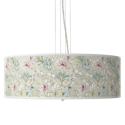 Giclee Gallery Botanical Giclee 24" Wide 4-light Pendant Chandelier