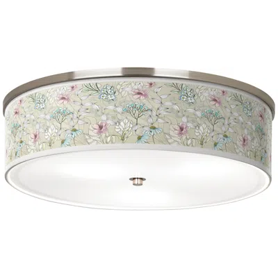 Giclee Gallery Botanical Giclee Nickel 20 1/4" Wide Ceiling Light