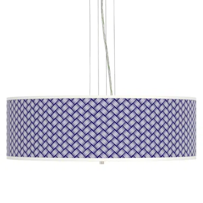 Giclee Gallery Color Weave Giclee 24" Wide 4-light Pendant Chandelier