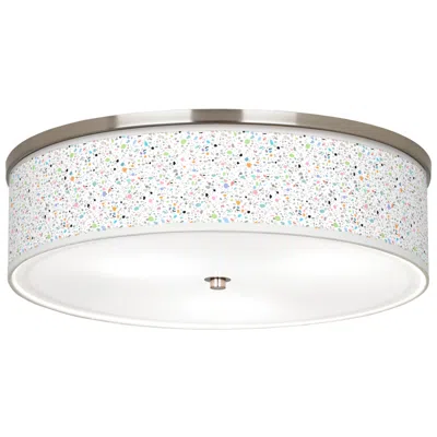 Giclee Gallery Colored Terrazzo Giclee Nickel 20 1/4" Wide Ceiling Light