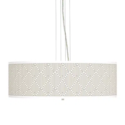Giclee Gallery Diamond Maze Giclee 24" Wide 4-light Pendant Chandelier