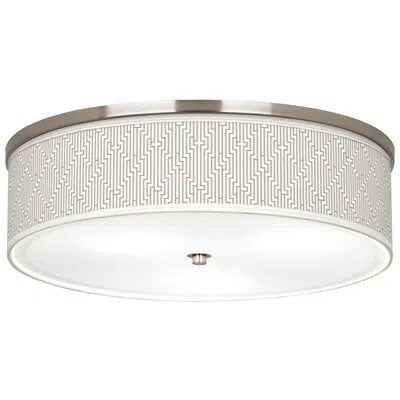 Giclee Gallery Diamond Maze Giclee Nickel 20 1/4" Wide Ceiling Light