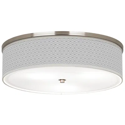 Giclee Gallery Diamonds Giclee Nickel 20 1/4" Wide Ceiling Light