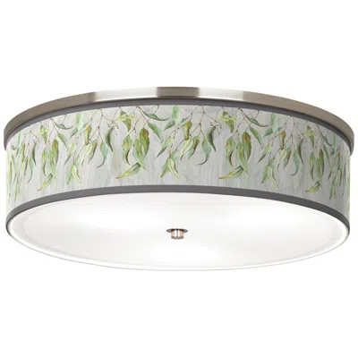 Giclee Gallery Eucalyptus Giclee Nickel 20 1/4" Wide Ceiling Light