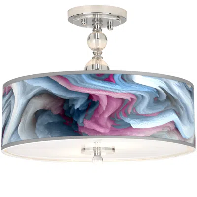 Giclee Gallery Europa Giclee 16" Wide Semi-flush Ceiling Light