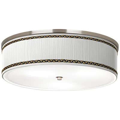 Giclee Gallery Faux Pleated Giclee Print Lamp Shade With 20 1/4" Wide Ceiling Light