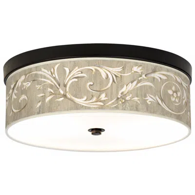 Giclee Gallery Laurel Court 14" Wide Led Bronze Ceiling Light