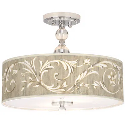 Giclee Gallery Laurel Court 16" Wide Semi-flush Ceiling Light