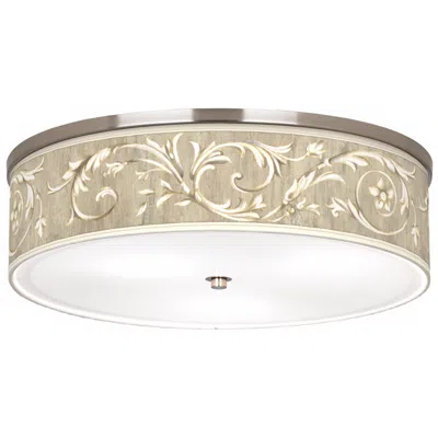 Giclee Gallery Laurel Court Giclee Nickel Finish 20 1/4" Wide Ceiling Light