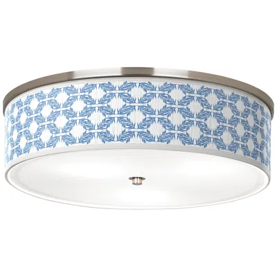 Giclee Gallery Leaf Symmetry Giclee Nickel 20 1/4" Wide Ceiling Light