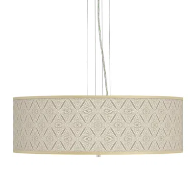 Giclee Gallery Moroccan Diamonds Giclee 24" Wide 4-light Pendant Chandelier