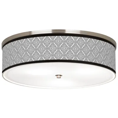 Giclee Gallery Moroccan Diamonds Ii Giclee Nickel 20 1/4" Wide Ceiling Light