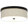 Giclee Gallery Moroccan Diamonds Pattern 14" Bronze Led Ceiling Light