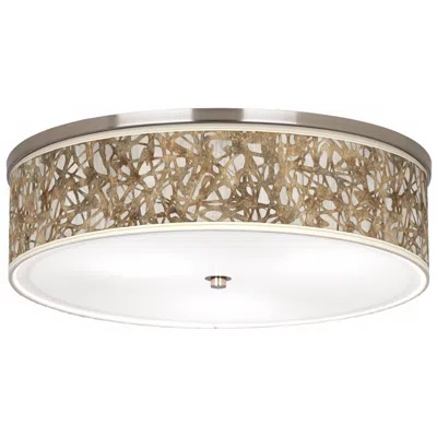 Giclee Gallery Organic Nest Giclee Nickel Finish Energy Efficient Ceiling Light