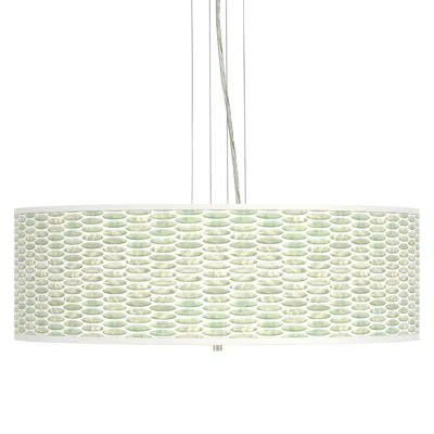 Giclee Gallery Oval Tempo Giclee 24" Wide 4-light Pendant Chandelier