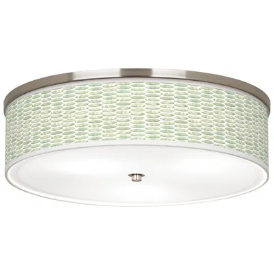 Giclee Gallery Oval Tempo Giclee Nickel 20 1/4" Wide Ceiling Light