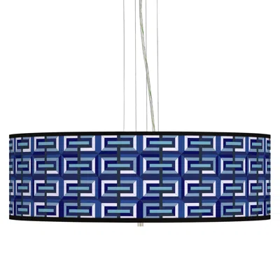 Giclee Gallery Parquet Giclee 24" Wide 4-light Pendant Chandelier