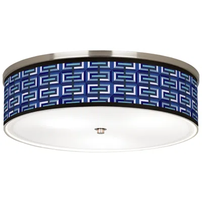 Giclee Gallery Parquet Giclee Nickel 20 1/4" Wide Ceiling Light