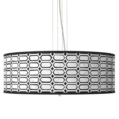 Giclee Gallery Rhombi Giclee 24" Wide 4-light Pendant Chandelier