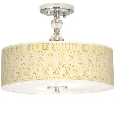 Giclee Gallery Roman Pebbles Giclee 16" Wide Semi-flush Ceiling Light