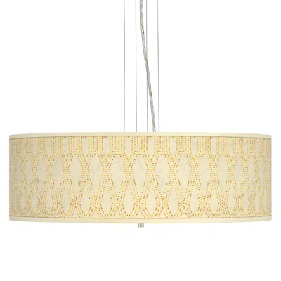 Giclee Gallery Roman Pebbles Giclee 24" Wide 4-light Pendant Chandelier