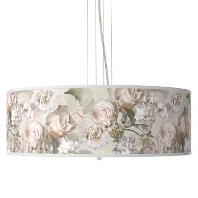 Giclee Gallery Rosy Blossoms Giclee 24" Wide 4-light Pendant Chandelier
