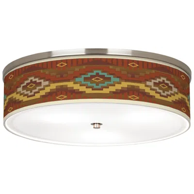 Giclee Gallery Southwest Sienna Giclee Nickel 20 1/4" Wide Ceiling Light