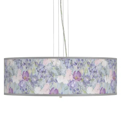 Giclee Gallery Spring Flowers Giclee 24" Wide 4-light Pendant Chandelier