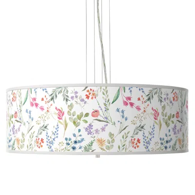 Giclee Gallery Spring's Joy Giclee 24" Wide 4-light Pendant Chandelier