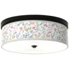 Giclee Gallery Spring's Joy Pattern 14" Bronze Led Ceiling Light