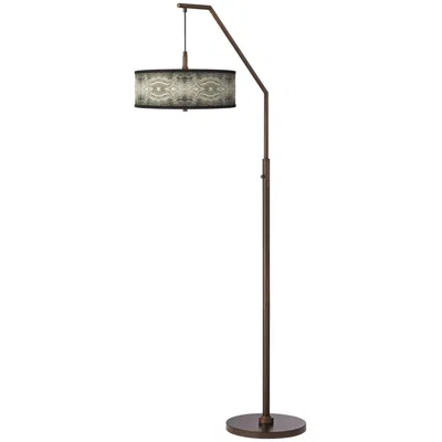 Giclee Gallery Sprouting Marble Bronze Downbridge Arc Floor Lamp