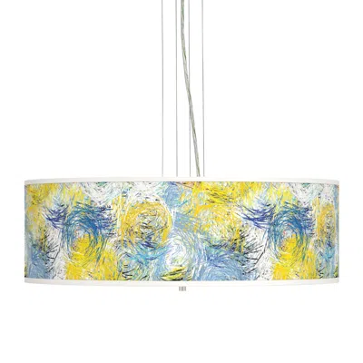 Giclee Gallery Starry Dawn Giclee 24" Wide 4-light Pendant Chandelier