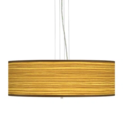 Giclee Gallery Tawny Zebrawood Giclee 24" Wide 4-light Pendant Chandelier