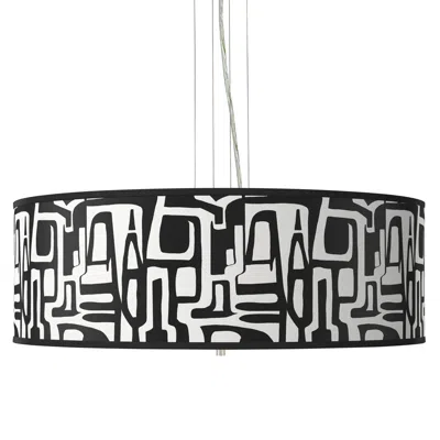 Giclee Gallery Tempo Giclee 24" Wide 4-light Pendant Chandelier