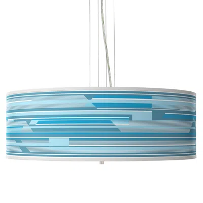 Giclee Gallery Urban Stripes Giclee 24" Wide 4-light Pendant Chandelier