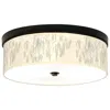 Giclee Gallery Weeping Willow Pattern 14" Bronze Led Ceiling Light