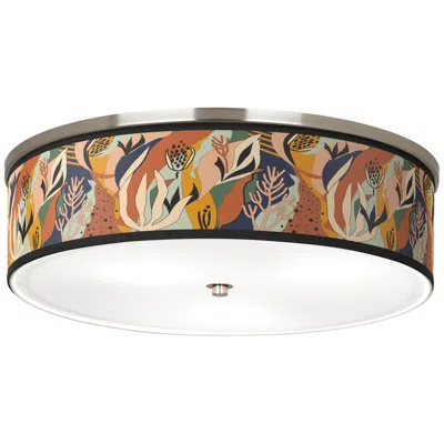 Giclee Gallery Wild Desert Giclee Nickel 20 1/4" Wide Ceiling Light