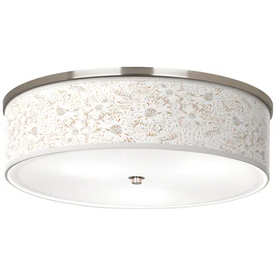 Giclee Gallery Windflowers Giclee Nickel 20 1/4" Wide Ceiling Light