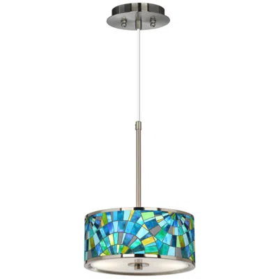 Giclee Glow 10 1/4" Wide Lagos Mosaic Modern Pendant Light