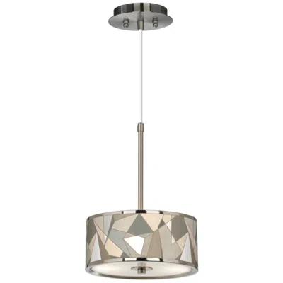 Giclee Glow 10 1/4" Wide Modern Mosaic Shade Mini Pendant