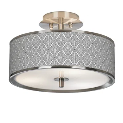 Giclee Glow 14" Wide Moroccan Diamonds Ii Shade Modern Ceiling Light