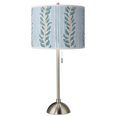 Giclee Glow 28" High Drifting Petals Shade Brushed Nickel Table Lamp