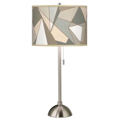 Giclee Glow 28" High Modern Mosaic-i Shade Brushed Nickel Table Lamp